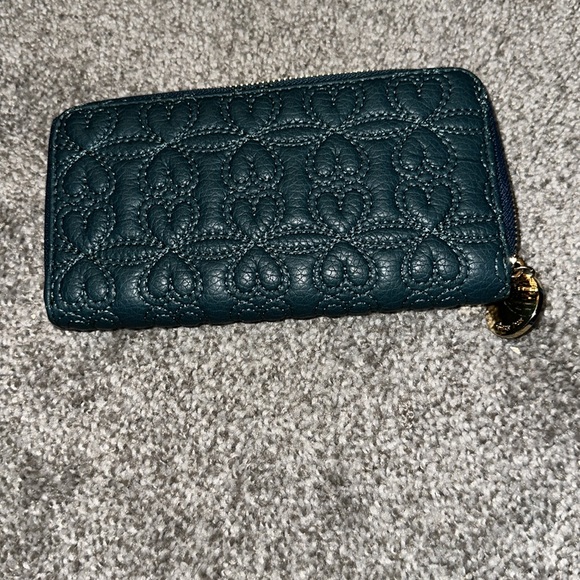 Deux lux // deep turquoise multi card zip around wallet - Picture 4 of 5